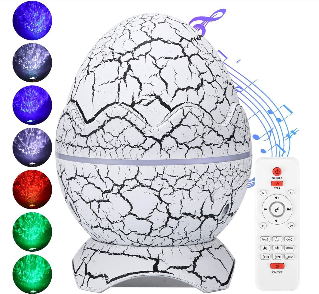 Dinosaur Egg LED Star Projector - جهاز عرض نجمة LED على شكل بيضة ديناصور