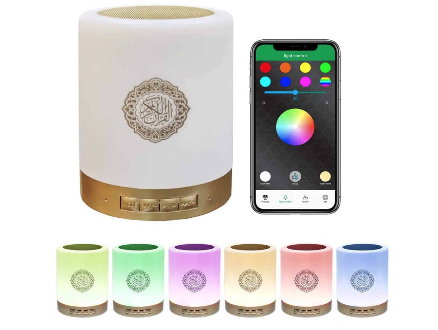 Smart Touch Lamp Quran Speaker – مصباح ذكي باللمس مع مكبر صوت للقرآن