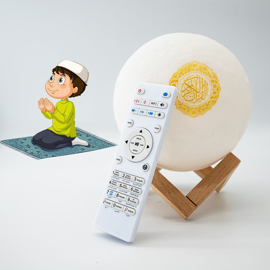 Moon Lamp Quran Speaker – مصباح القمر مع مكبر صوت للقرآن